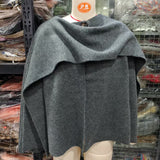 Ins New Women's Dress With Asymmetrical Scarf Short Knitted Coat