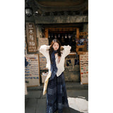 Casual Holiday Style Fashion Set Sun Protection Cover Shirt Women's Niche Print Skirt