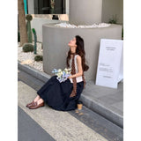 The Atmosphere Is Simple To Wear A Vest Top In The Long And Elegant Temperament Casual Half-Dress Women's Suit