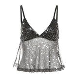 2025 Summer Women's New Sexy Hot Babes Sling V Tie With Short Back Outside Wearing A Small Vest