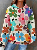 Autumn And Winter New Hoodie Small Square Digital Printing Casual Hoodie