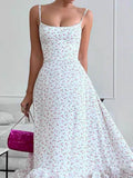 GY24041 Fashion Sling Belt Three-Dimensional Flower A Skirt Hot New Products