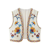 New Embroidered Open Tao 2025 Vest National Style Summer Multi-Color Vest Women's Clothing
