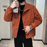 Coat Men's Autumn And Winter Fashion Brand Handsome Retro High-End Trend Of Men's Workwear Jacket Spring And Autumn