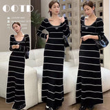 2025 New Small Fragrant Wind Hit The Striped Sling Dress Female Summer Slimming Temperament Casual Dress