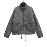 Winter New Collar Long Sleeves Loose Pocket Cotton Coat Casual Fashion