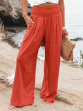 2025 New Spring Women's Casual Cotton Lint Comfortable Mid-Rise Trousers Women