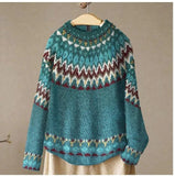 New Sweater Women's Wish Hot Selling Round Collar Color Loose Fashion Knitted Shirt