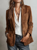 2025 Women's Women's Jacket Elegance Elegant Vintage Single-Drace Women's Jacket