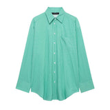 Z Spring And Summer New Striped Loose Shirt 3217253 Pajamas Trousers 6929414