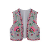 Embroidered V-Neck Sleeveless Coat With New Women's Summer Vest