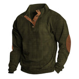 Autumn And Winter New Men's Outdoor Jacket Corduroy Leisure Collar Long Sleeves