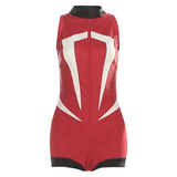 2025 Summer New Women's Clothing Jennie The Same Hot Locomotive Wind Bump Splicing Design Tight-Up Uniformed Women