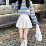 College Wind Small Sweet Hundred Folded Skirt Women Spring And Summer 2025 New High-Rise Thin Anti-Walking Short Skirt