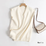 INS 2025 Spring New Dizzy Mesh Knitting Splicing Shoulder Lady T-Shirt Folded Top