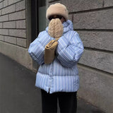 Women's Dress 2025 Explosion Fashion Casual Loose Hooded Collar Cotton Coat