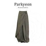 Irregular Hanging Suit Women's Early Autumn New Retro Design Feeling Loose Broad Leg Trousers