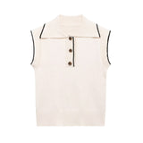 Women's Clothing 2025 Spring New Street Fashion Personality Set Knitted Vest Vest
