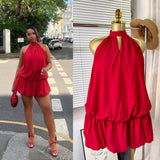 Women's Clothing 2025 Summer New Sexy Temperament Sleeveless Strap Dress