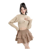Maillard Wicked Half-Dress Women's Autumn And Winter New Small Cake Skirt Anti-Bung Pong Skirt A Short Skirt