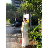 Holiday Style Set A Complete Set Of Early Spring New Sunscreen Long-Sleeved Top Design Half-Body Skirt Tide