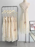 Ethnic Wind Hollow Tuxlei Slings Long Skirts Slingsed Dress Beach Fairy Dress