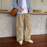 High Street Vintage Water Wash Scissors Jeans Babes Design Broad Legs Casual Thin To Make Old Tug Trousers