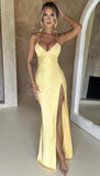 2025 Summer Women's Sling V-Necked Fork Sexy Dew Dress Temperament