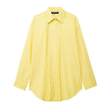 Z Spring And Summer New Striped Loose Shirt 3217253 Pajamas Trousers 6929414