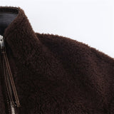 Women's Clothing 2025 New Fashion Casual Loose-Fitting Collar Zipper Jacket