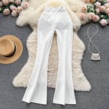 2025 Autumn And Winter New Retro Suit Trousers Women's Leisure High Waist Hanging Feeling Thin Legs On The Bottom Of Long Pants