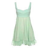 2025 Summer Fashion Trend Women's New Slings A Word Shoulder Loose Mesh Thin Dress