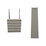 Early Autumn New Women's 28 Sets 08 Striped Slings Knitted Dress Straight