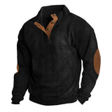 Autumn And Winter New Men's Outdoor Jacket Corduroy Leisure Collar Long Sleeves