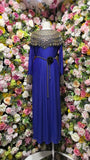High-End Women's Temperament Dress 2025 Winter Heavy Industry Nail Polish Lily Loose Waist Long-Term Pressure Folding Dress Skirt