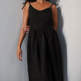 2025 Women's Elegant Sensual V-Neck High-Rise Fashion Sling Dress