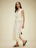 2025 New Women's Spring Summer French Sleeveless Chiffon Vest Temperament Vest Dress Suit