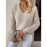 Autumn/Winter 2025 New Thick Solid-Colored Cashmere Knitted Shirt Women High-Collar Short-Sleeve Loose Lazy Sweater