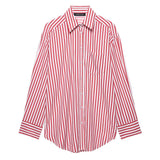 Z Spring And Summer New Striped Loose Shirt 3217253 Pajamas Trousers 6929414