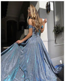 ZC-1991 Banquet Dress Ins Canelight Grand Dress With A Bosom Sexy Open Fork Dress