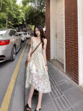 Ethnic Wind Hollow Tuxlei Slings Long Skirts Slingsed Dress Beach Fairy Dress