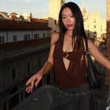 In The Autumn Of 2025, The New Sexy Hottie Wears A Breast-Hanging Neck Screen Vest Two Sets