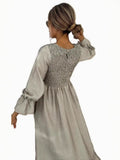 2025 Women's Spring/Summer Bubble Sleeve Dress Dress New Women's Dress