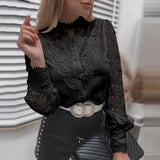 Station 2025Wish Exploding Shirt New Solid Color Lace V T-Shirt Women's Shirt