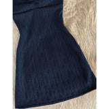 Blue Lace Stitched Knitted Sling Vest Dress Women's New Retro Ass Skirt