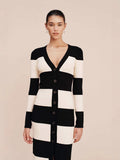 Spring/Summer 2025 New Sexy Dress With Tective Striped Striped Dresses