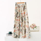 2025 High-End Cotton Pyjamas Ladies Summer Thin Artificial Silk Home Leisure Long Trousers Straight Can Be Worn Outside