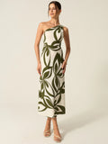 2025 New Women's Fashion Elegant Round-Neck Knitted Dress Striped Dress Long Dress