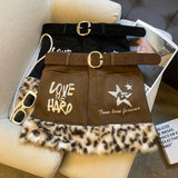 Butterfly Tie With Low-Waisted Babes Half-Dress Girl Retro College Wind-Proof Light Suit Short Skirt A-Word Mini-Skirt