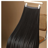 Elegant Organ Folding Long High-Waisted 100-Fold Skirt Over The Knee-Length Women's 2025 Thin Commuting